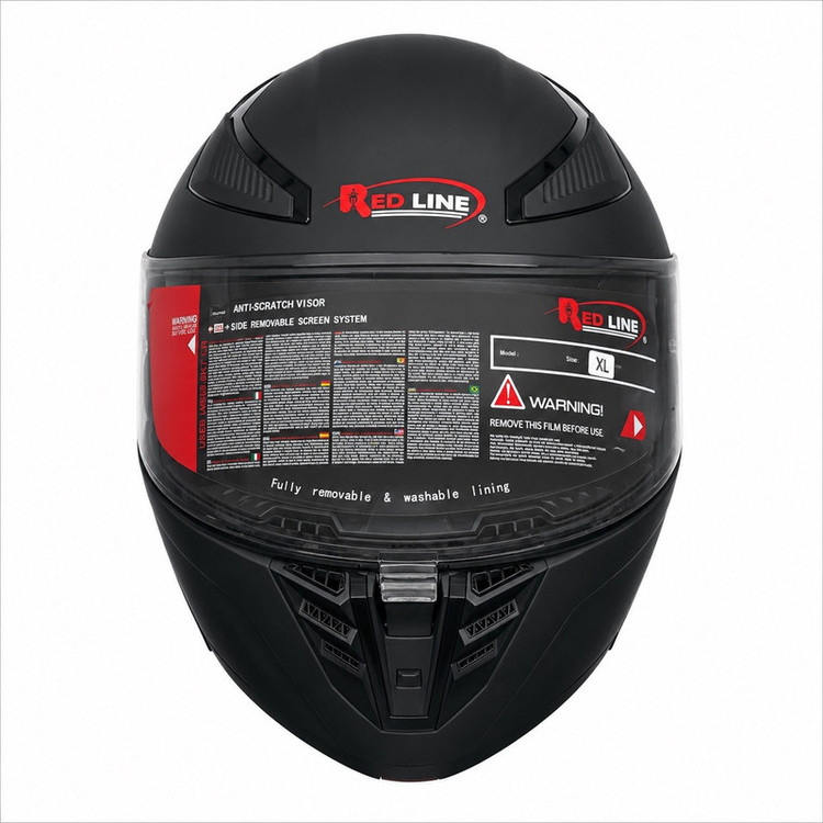 کلاه کاسکت فک متحرک ردلاین مدل MATT BLACK 960