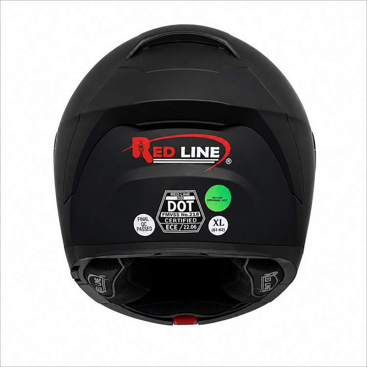 کلاه کاسکت فک متحرک ردلاین مدل MATT BLACK 960