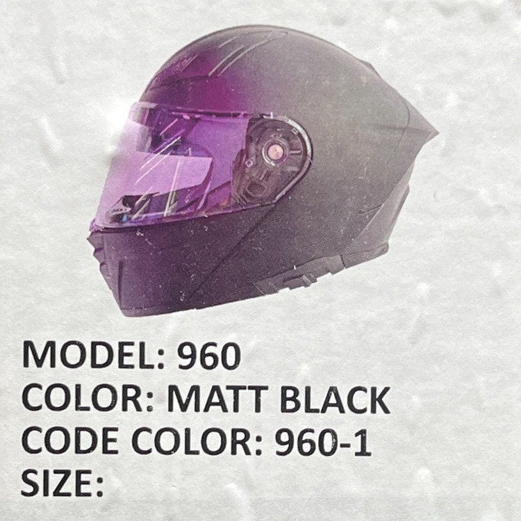 کلاه کاسکت فک متحرک ردلاین مدل MATT BLACK 960