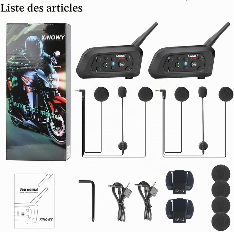 هدست کلاه کاسکت شی نوی مدل v6 pro مجموعه دو عددی