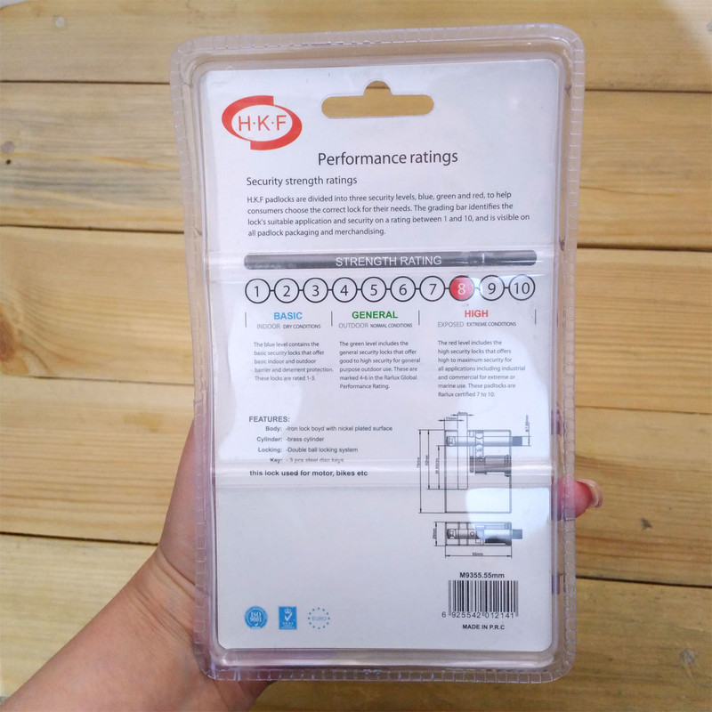 قفل دیسکی موتورسیکلت اچ کی اف مدل M9355