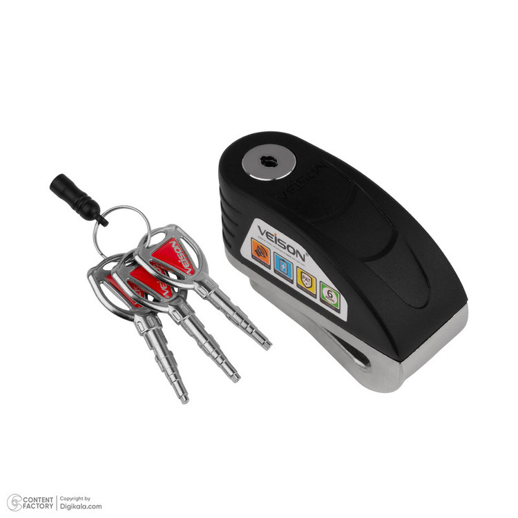 قفل دیسکی موتورسیکلت ویژن مدل dx19-sp