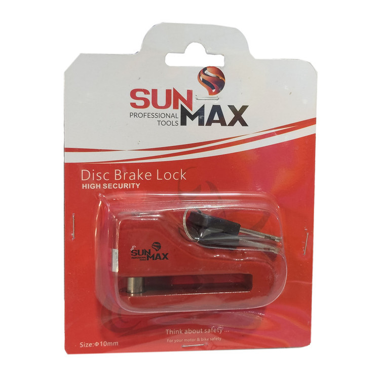 قفل دیسکی موتورسیکلت سان مکث مدل SMT-SUN MAX-10MM