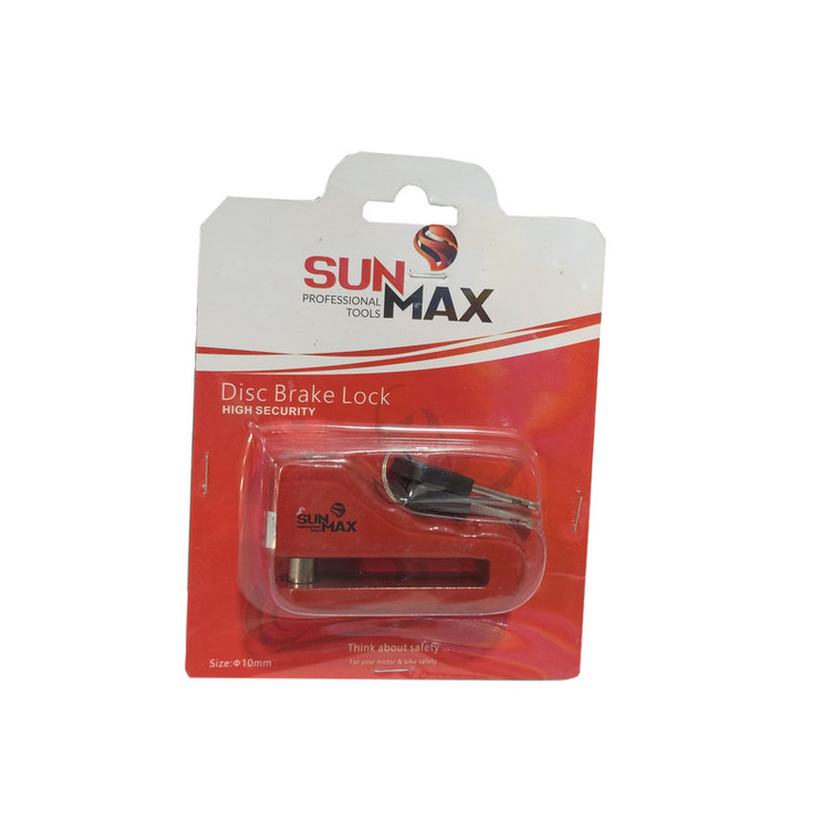 قفل دیسکی موتورسیکلت سان مکث مدل SMT-SUN MAX-10MM