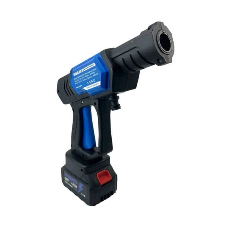 کارواش شارژی 25 بار 20 وات با موتور ذغالی ویوارکس مدل VR2425V2-PW با حداکثر دبی اب 4 لیتر بر دقیقه