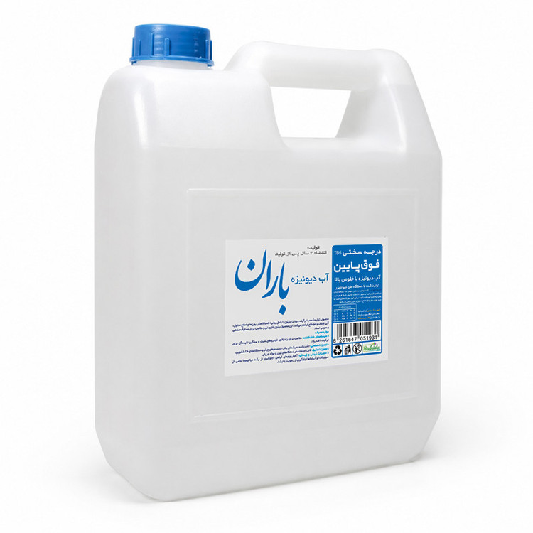 آب دیونیزه بـاران کد BD حجم 3400 میلی لیتر