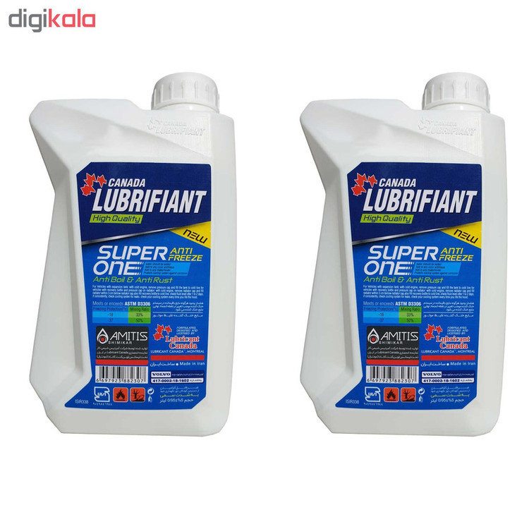 ضد یخ خودرو کانادا لوبریفنت مدل Super ONE حجم 1000 میلی لیتر بسته 2 عددی