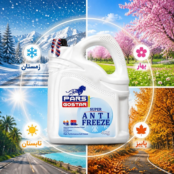 ضدیخ 50% پارس گستر مدل 4L حجم 4 لیتر