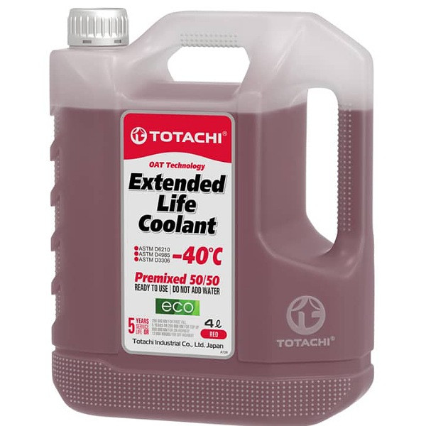 ضدیخ و ضدجوش 50 به 50 توتاچی مدل Extended life coolant 50/50 حجم 4 لیتر