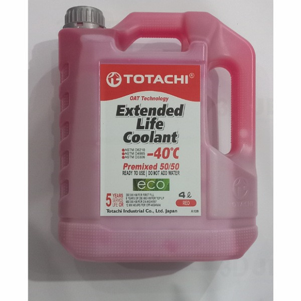 ضدیخ و ضدجوش 50 به 50 توتاچی مدل Extended life coolant 50/50 حجم 4 لیتر