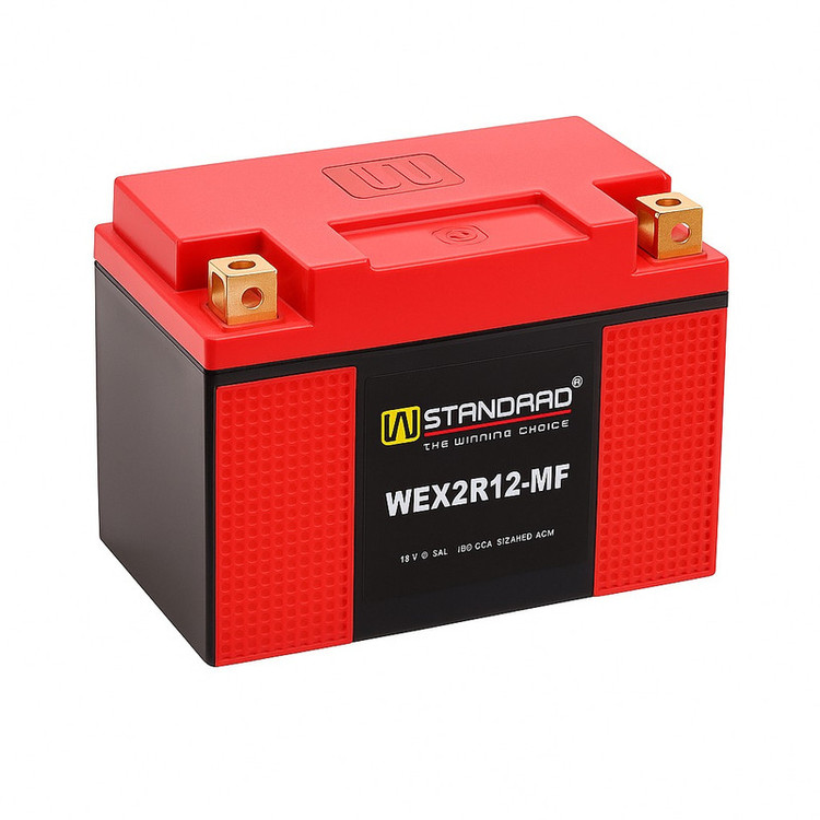 باتری موتورسیکلت 12ولت 12 آمپر دبلیو استاندارد مدل WEX1L12-MF