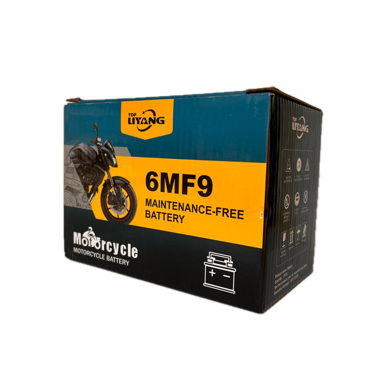 باتری موتورسیکلت 12 ولت 9 آمپر تاپ لیانگ مدل 12v9ah کوتاه