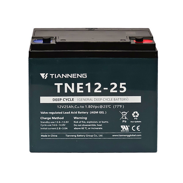 باتری موتورسیکلت برقی 12 ولت 25 آمپر تیانینگ مدل TNE12-25