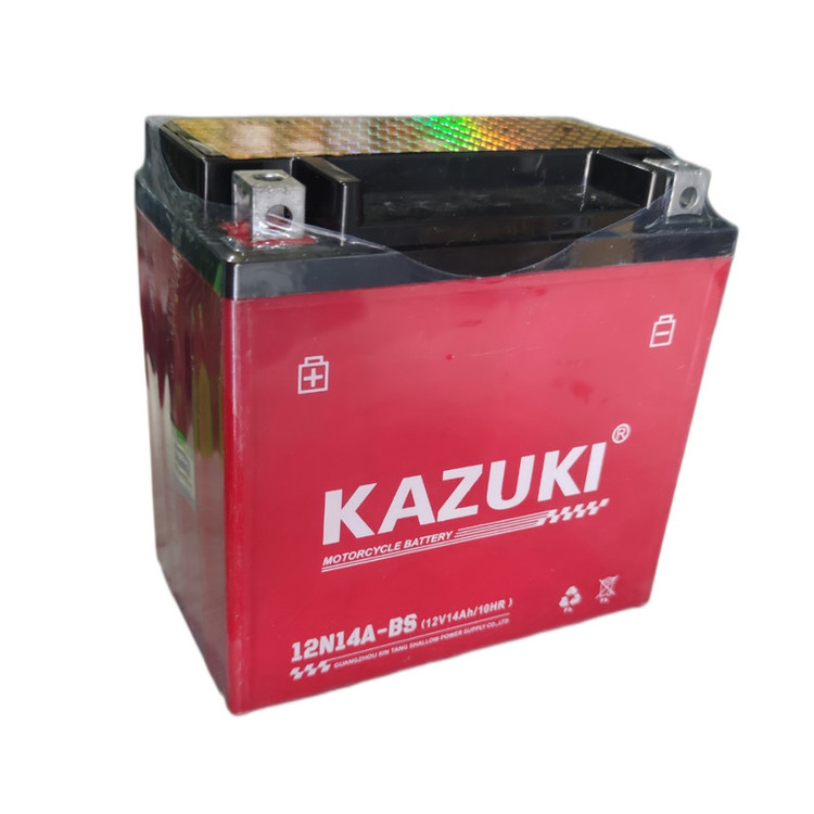 باتری موتور سیکلت 12 ولت 14 آمپر کازوکی مدل 12v14ab
