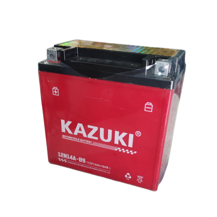 باتری موتور سیکلت 12 ولت 14 آمپر کازوکی مدل 12v14ab