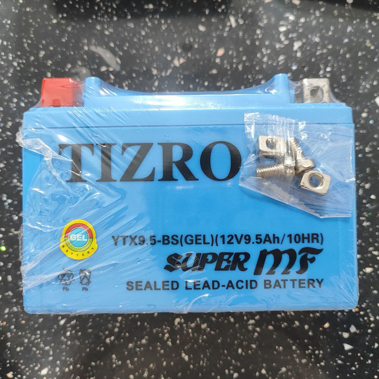 باتری موتورسیکلت باتری 12 ولت 9 آمپر تیزرو مدل YTX9-BS GEL