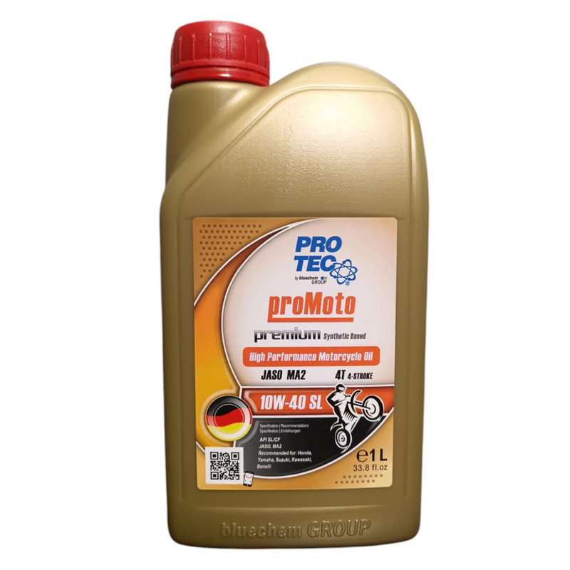 روغن موتور سیکلت نیمه سنتتیک پروتک مدل SL 10W-40 حجم 1 لیتر