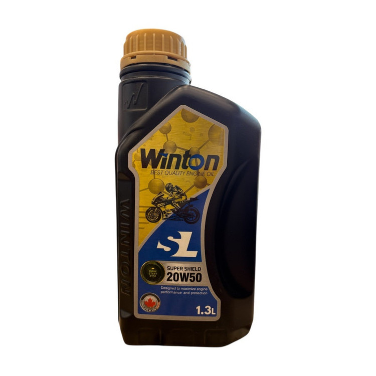 روغن موتور سیکلت تمام سنتتیک وینتون مدل SL 20W-50 حجم 1.3 لیتر