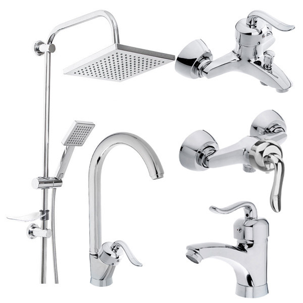 ست شیرآلات فراست پویا مدل قاصدک K101 مجموعه 5 عددی