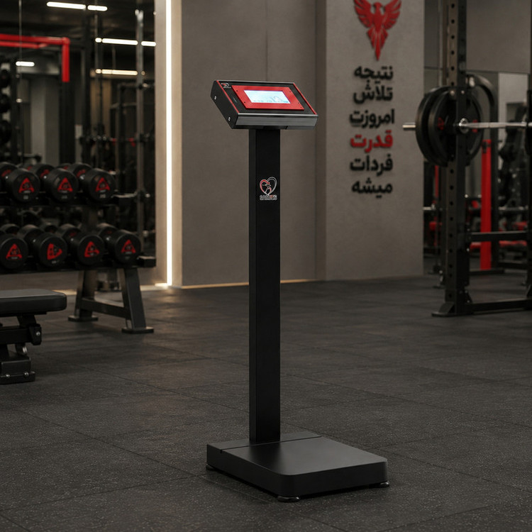 ترازو دیجیتال سنطب مدل پزشکی-باشگاهی پایه دار 3 با دقت 50 گرم