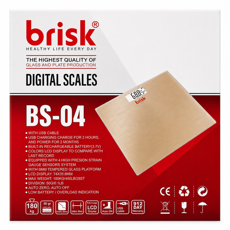 ترازو دیجیتال بریسک مدل BS-4 با دقت 50 گرم