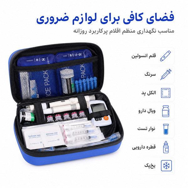 کیف خنک نگهدارنده دارو و انسولین بادو مدل Cool Bag