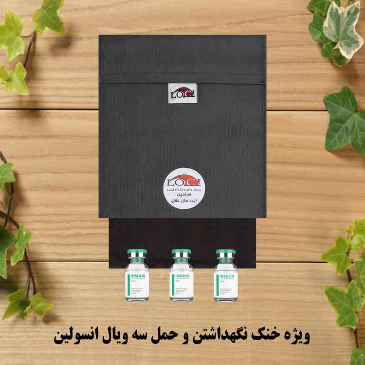 کیف خنک نگهدارنده انسولین لوک آی مدل 3 ویال کد 01 مجموعه 2 عددی
