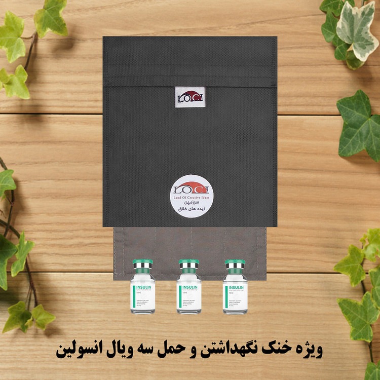 کیف خنک نگهدارنده انسولین لوک آی مدل 3 ویال کد 01 مجموعه 2 عددی
