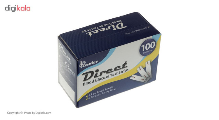 نوار تست قند خون دایرکت مدل 1003 بسته 100 عددی