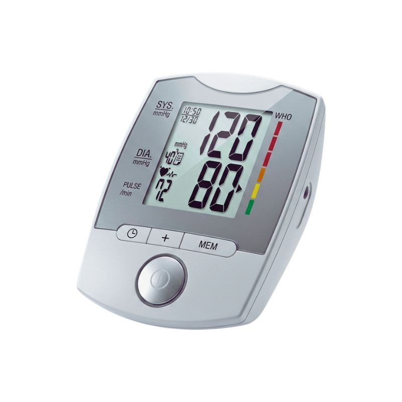 فشارسنج دیجیتال بازویی گلامور مدل HL858GC با نمایشگر LCD، حافظه 40 رکورد، پشتیبانی 3 کاربر، تشخیص آریتمی، دو کاف بزرگ و کوچک، منبع انرژی برق و باتری و کیف ضد ضربه
