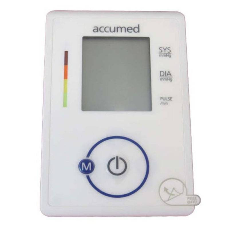 فشارسنج بازویی دیجیتال اکیومد مدل CG-165 با نمایشگر LCD بزرگ، حافظه 90 عددی، محاسبه میانگین 3 نتیجه آخر و اندازهگیری ضربان قلب 40 تا 200 ضربه در دقیقه