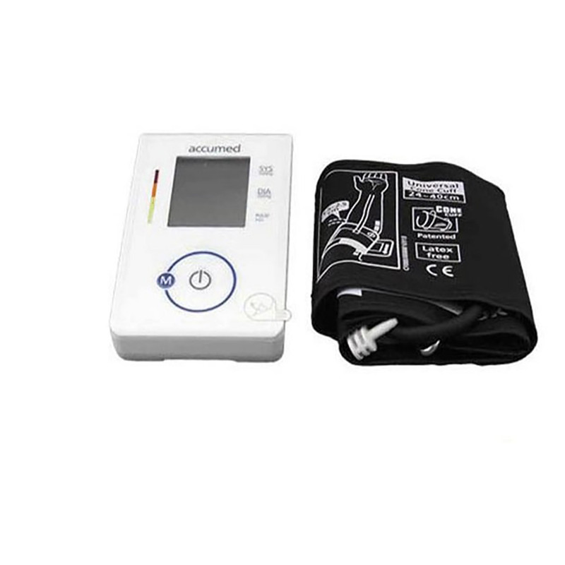 فشارسنج بازویی دیجیتال اکیومد مدل CG-165 با نمایشگر LCD بزرگ، حافظه 90 عددی، محاسبه میانگین 3 نتیجه آخر و اندازهگیری ضربان قلب 40 تا 200 ضربه در دقیقه