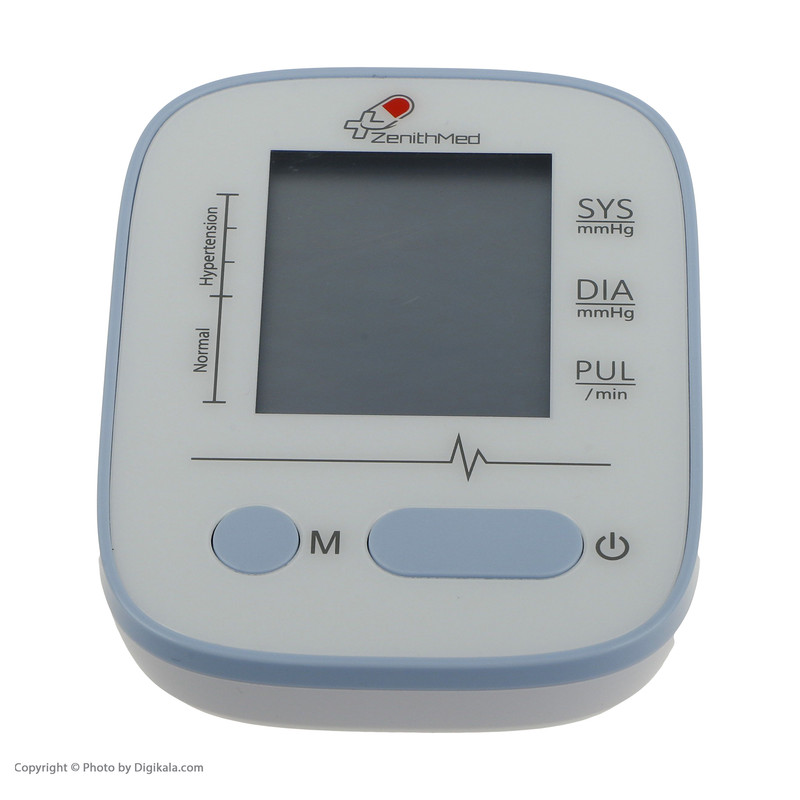 فشارسنج بازویی دیجیتال زنیتمد مدل LD-521 با نمایشگر LCD بزرگ، حافظه 99 رکورد، تشخیص آریتمی و نمایش میانگین نتایج، مناسب بازو 22 تا 32 سانتیمتر، منبع انرژی باتری و آداپتور، همراه کیف و دفترچه راهنما