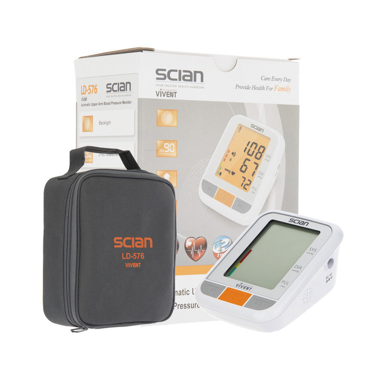 فشارسنج بازویی دیجیتال شیان مدل LD-576 با قابلیت تشخیص آریتمی، نمایشگر LCD بزرگ، منبع انرژی دوگانه باتری و برق، مناسب بازو 22 تا 32 سانتیمتر و کیف حمل آسان