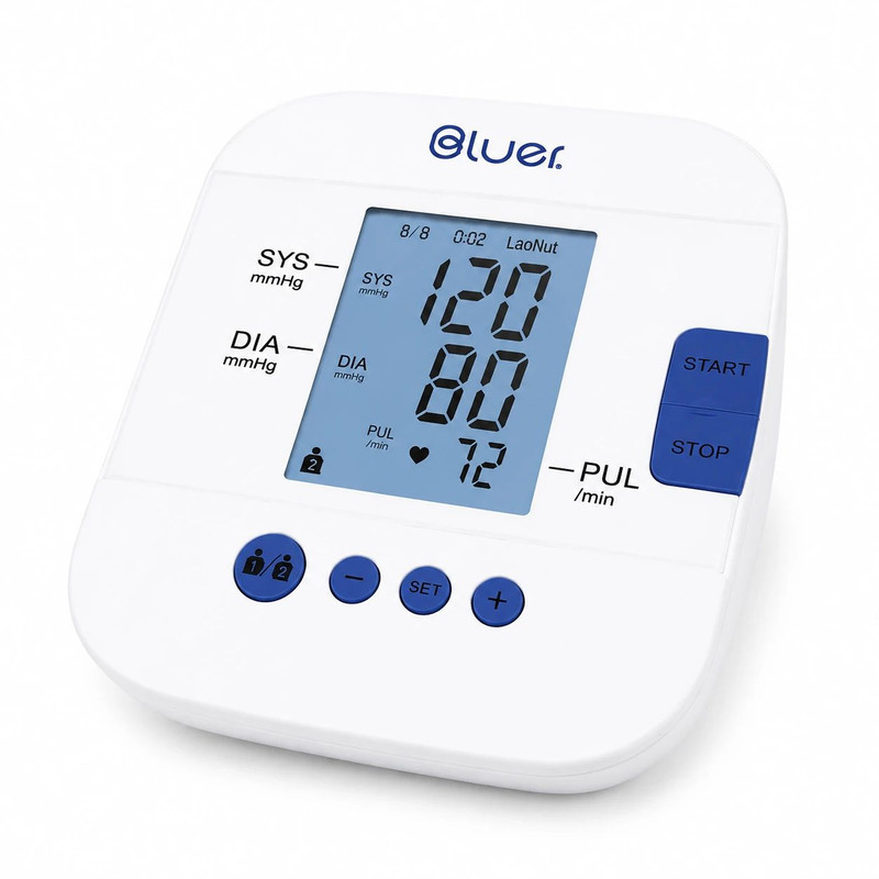 فشارسنج بازویی دیجیتال بلوئر Urion U80I آداپتور دار با منبع انرژی برق و باتری، اعلان صوتی فارسی، نمایش وضعیت باتری و سایز بازوی 22-42 سانتی‌متر￼