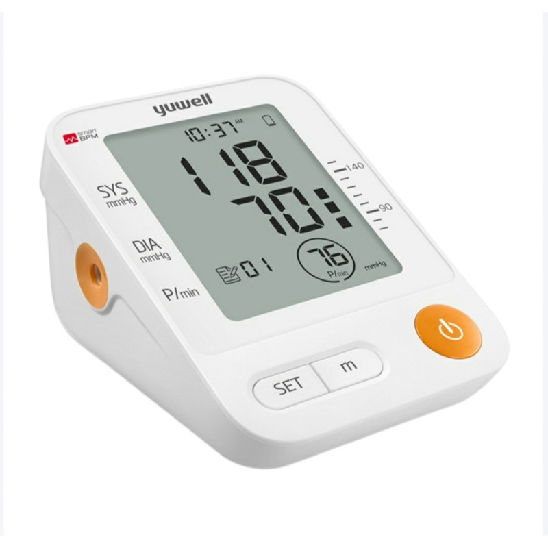 فشارسنج بازویی دیجیتال یوول مدل YE670D-AC با قابلیت تشخیص فشار سیستولیک، اندازهگیری میانگین ضربان قلب، شناسایی آریتمی، هشدار خطای محاسباتی، مناسب سایز بازو 22 تا 45 سانتیمتر و منبع تغذیه برق و باتری