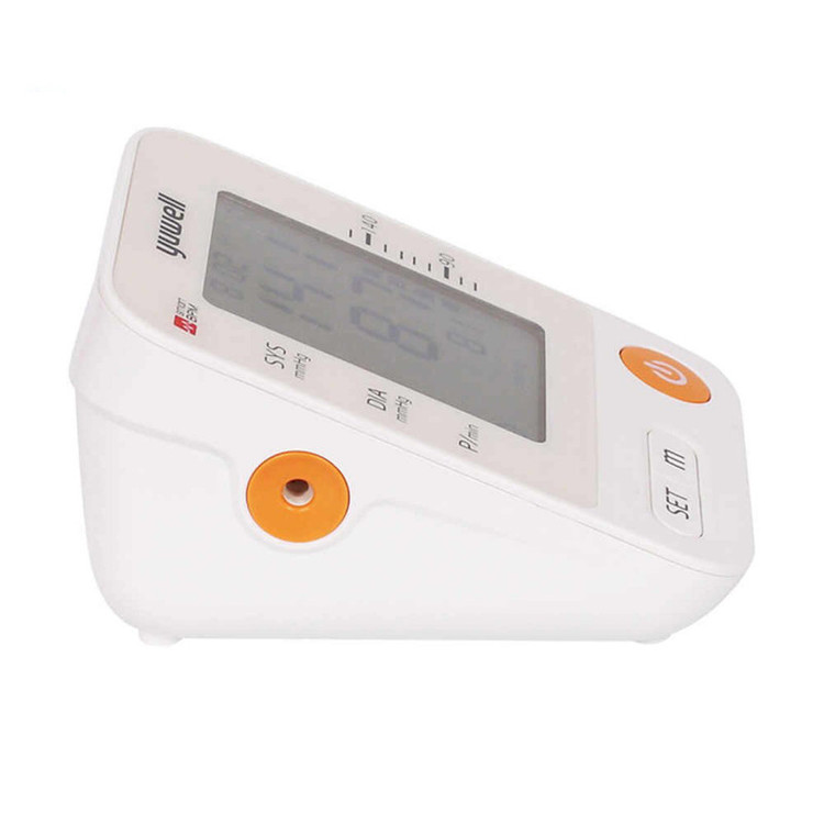 فشارسنج بازویی دیجیتال یوول مدل YE670D-AC با قابلیت تشخیص فشار سیستولیک، اندازهگیری میانگین ضربان قلب، شناسایی آریتمی، هشدار خطای محاسباتی، مناسب سایز بازو 22 تا 45 سانتیمتر و منبع تغذیه برق و باتری