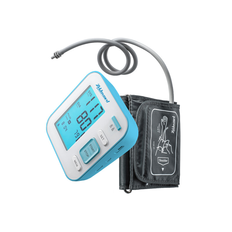 فشارسنج بازویی دیجیتال زیکلاس مد مدل B02E با کاف قابل تنظیم 22 تا 42 سانتیمتر، نمایشگر LCD بزرگ چندرنگ، حافظه بالای 99 رکورد، قابلیت اندازهگیری فشار خون و ضربان قلب، اعلام صوتی فارسی و تشخیص آریتمی