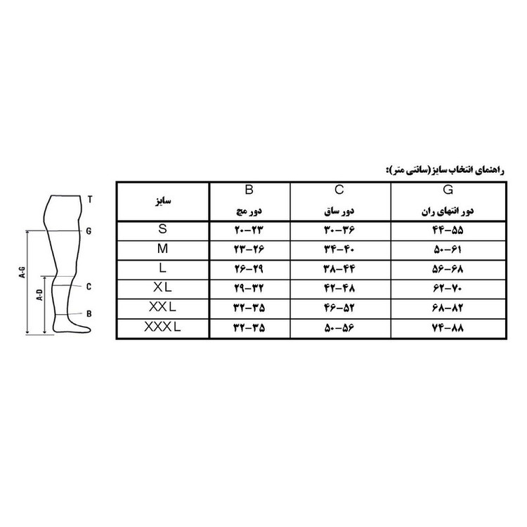 جوراب واریس آی ام مدل AG کلاس 3